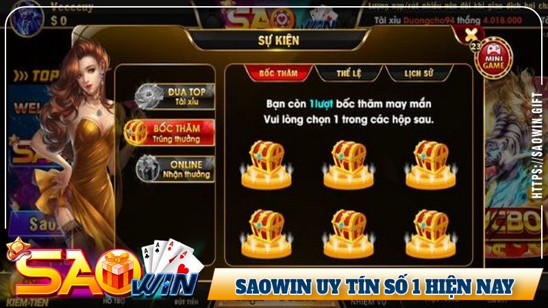 Cổng game tặng tiền Saowin uy tín chuyên nghiệp top đầu 2024